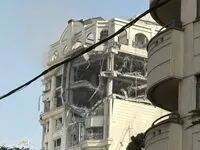 فیلم محل مورد حمله قرار گرفته توسط اسرائیل در محله کامرانیه تهران
