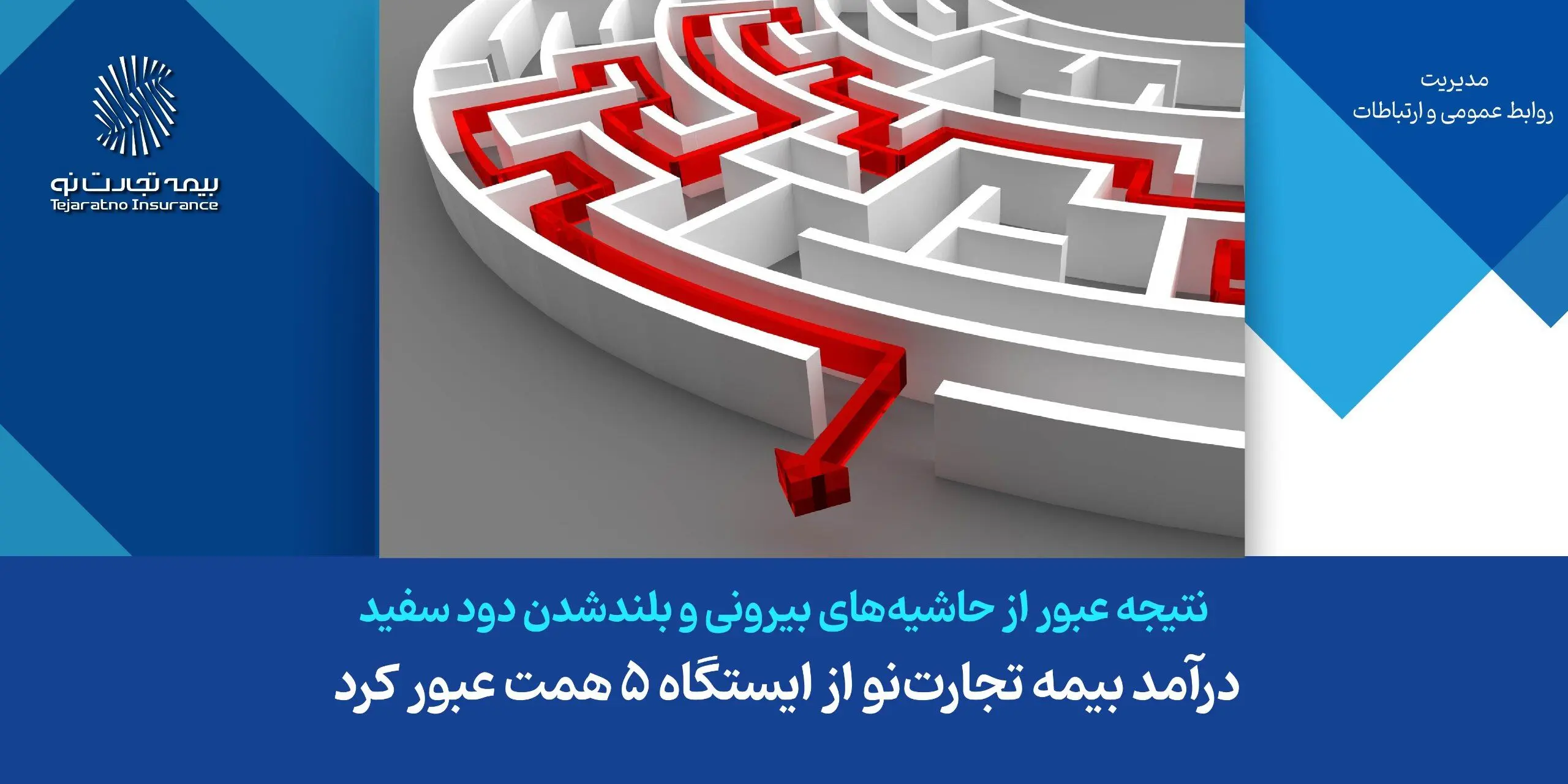 درآمد بیمه تجارت‌نو از ایستگاه ۵ همت عبور کرد