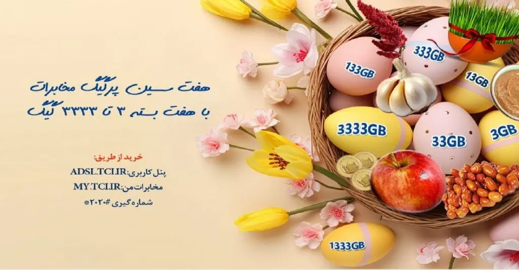 نحوه فعال کردن اینترنت پرسرعت مخابرات + بسته‌ های ترافیکی هفت سین