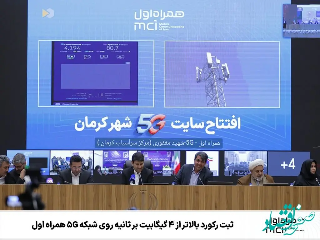 ثبت رکورد بالاتر از 4 گیگابیت بر ثانیه روی شبکه 5G همراه اول