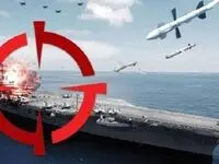 خبر فوری از اصابت موشک‌های کروز برد بلند سپاه به ناوگروه آبراهام لینکلن