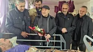 عیادت مدیرعامل سازمان منطقه آزاد ماکو و نماینده مردم ماکو، شوط و پلدشت از مجروحان حملات اخیر