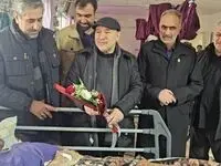عیادت مدیرعامل سازمان منطقه آزاد ماکو و نماینده مردم ماکو، شوط و پلدشت از مجروحان حملات اخیر
