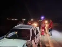 مصدوم شدن ۳ سرنشین پراید در برخورد با تریلر حمل گاز مایع 