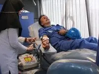 برگزاری پویش اهدای خون در شرکت صنایع پتروشیمی کرمانشاه