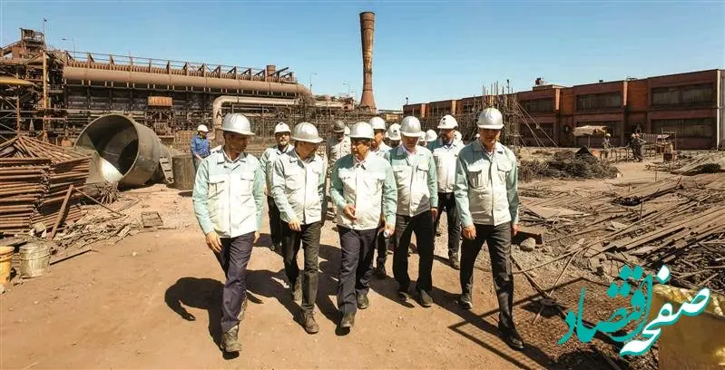 بازدید میدانی مدیرعامل گروه فولاد مبارکه از روند پیشرفت پروژه‌های توسعه آهن‌سازی