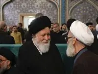 عکس / احمد علم الهدی، عزادار شهادت دامادش سید ابراهیم رئیسی 