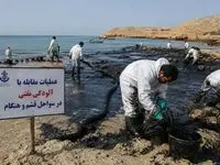 آلودگی نفتی در سواحل قشم و هنگام مهار شد؛ عملیات پاکسازی ادامه دارد