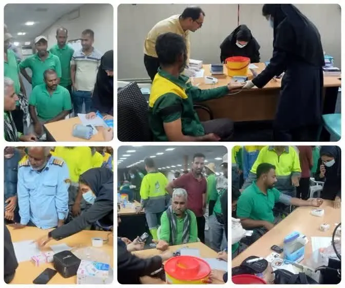 اجرای طرح پویش ملی غربالگری دیابت و فشار خون بالا برای کارکنان خدمات شهری و فضای سبز