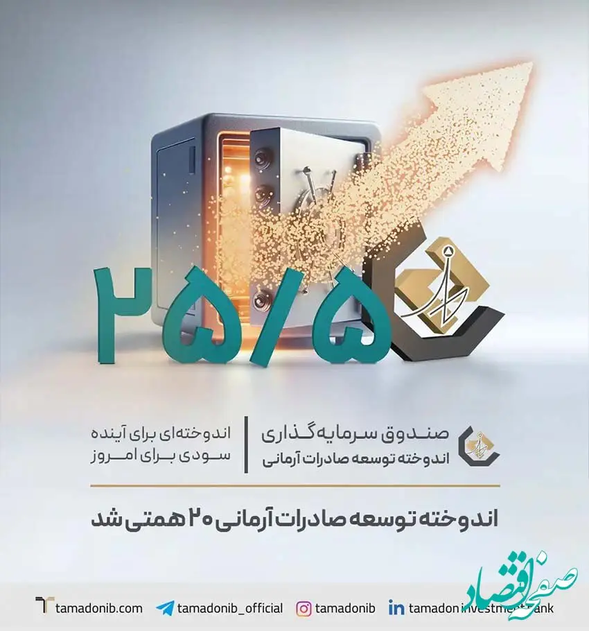 اندوخته توسعه صادرات آرمانی ۲۰ همتی شد