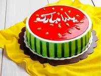 کیک شب یلدا خانگی بدون فر ساده و آسان