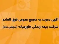 بیمه زندگی خاورمیانه ۲۷ فروردین به مجمع فوق العاده می رود