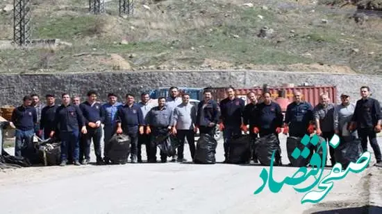 پاکسازی محوطه معدن مس سونگون از انباشت زباله های پلاستیکی