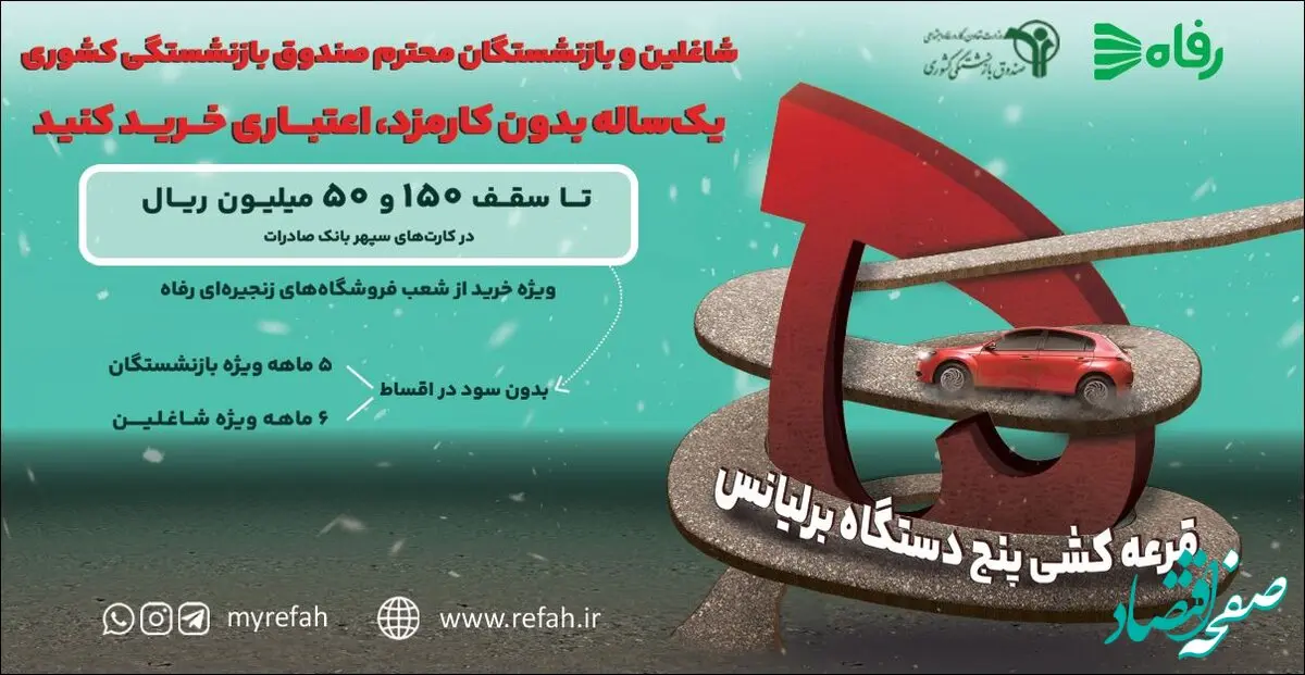 همکاری مجدد شرکت فروشگاه‌های زنجیره‌ای رفاه و صندوق بازنشستگی کشوری؛ گامی در جهت خدمت‌رسانی مجدد به اقشار مختلف کشور
