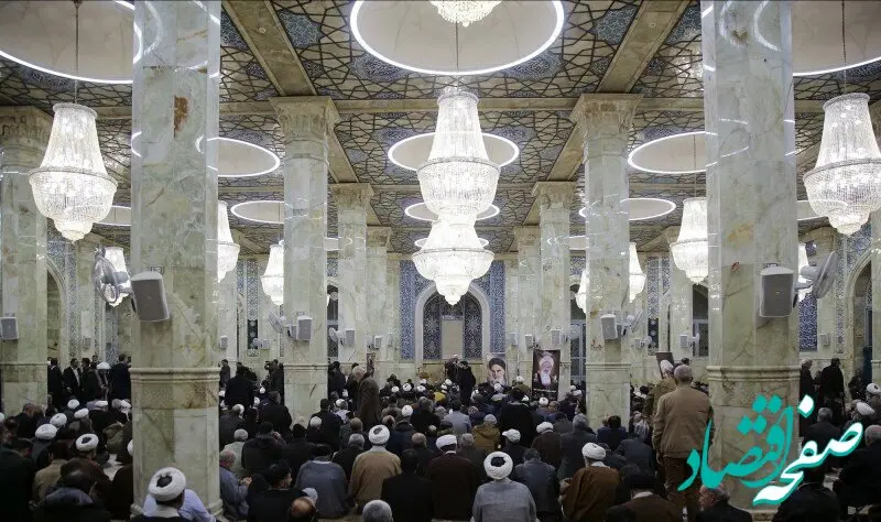 عکس هایی خاص از ۲ مرجع تقلید و قاضی صلواتی در مراسم دو قاضی ترور شده