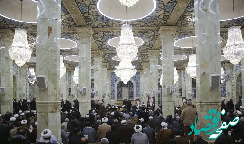 عکس هایی خاص از ۲ مرجع تقلید و قاضی صلواتی در مراسم دو قاضی ترور شده