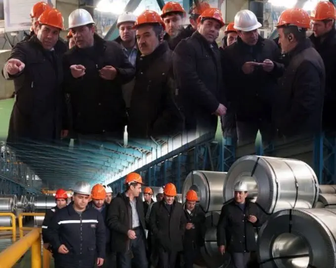 رئیس امور سیاست‌گذاری توسعه و مشارکت‌های سازمان برنامه و بودجه کشور از شرکت ورق خودرو بازدید نمود