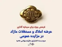  املاک و مستغلات مازاد موسسه اعتباری ملل از طریق مزایده عمومی عرضه می شود