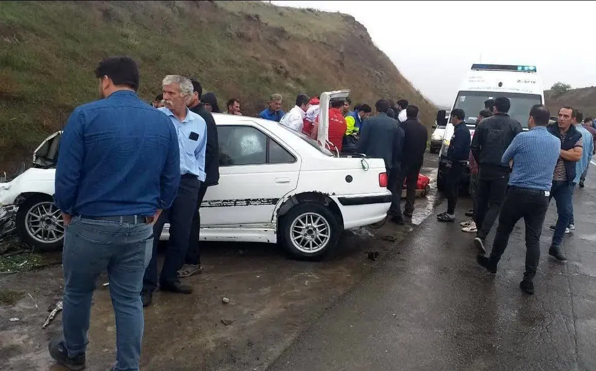 تصادف مرگبار در جاده مغان 7 کشته و زخمی بجا گذاشت 