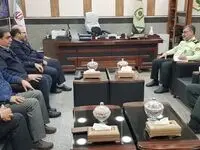 مدیرعامل شرکت فولاد خوزستان با فرماندهان انتظامی استان خوزستان و شهرستان اهواز دیدار نمود