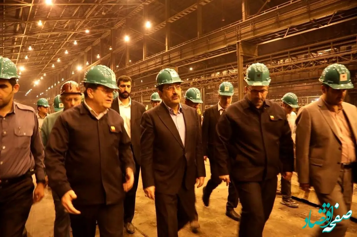 بازدید وزیر صمت از مجتمع فولاد خوزستان