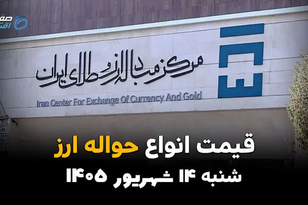 اینفوگرافی | قیمت ارز حواله‌ای امروز شنبه ۱۴ شهریور ۱۴۰۵ | نرخ دلار، یورو و درهم حواله‌ای