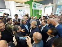بازدید وزیر کشور از غرفه بانک توسعه صادرات ایران در نمایشگاه صادرات به پاکستان