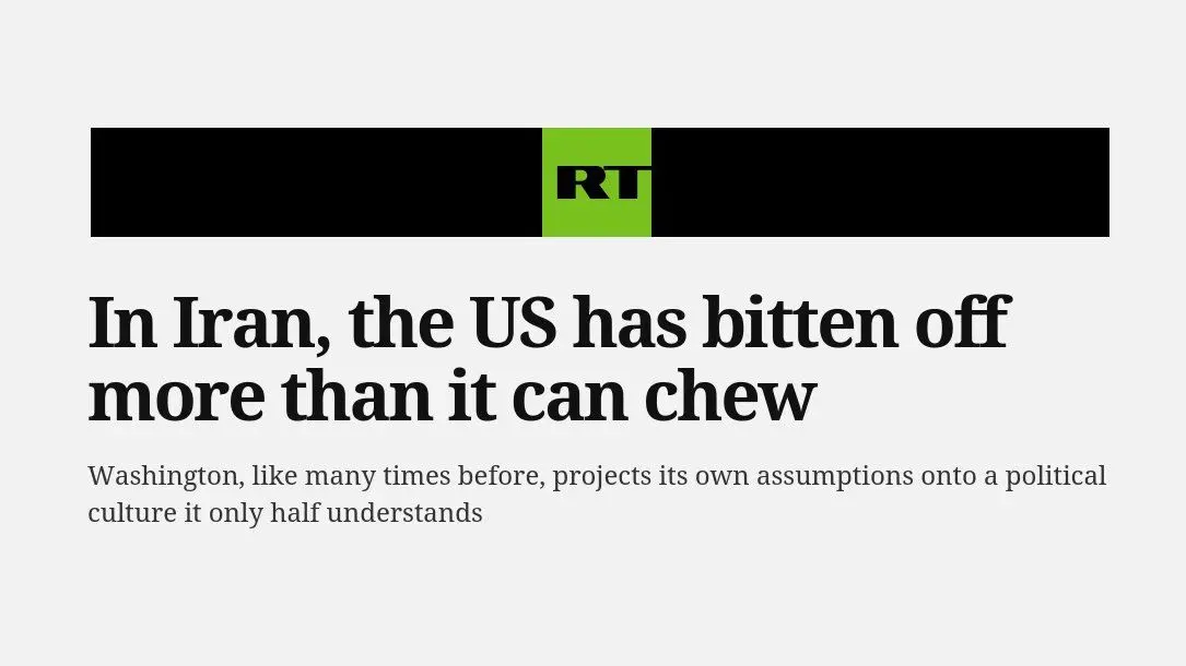 تیکه سنگین راشاتودی به آمریکا: آمریکا در ایران لقمه‌ بزرگتر از دهانش برداشته است