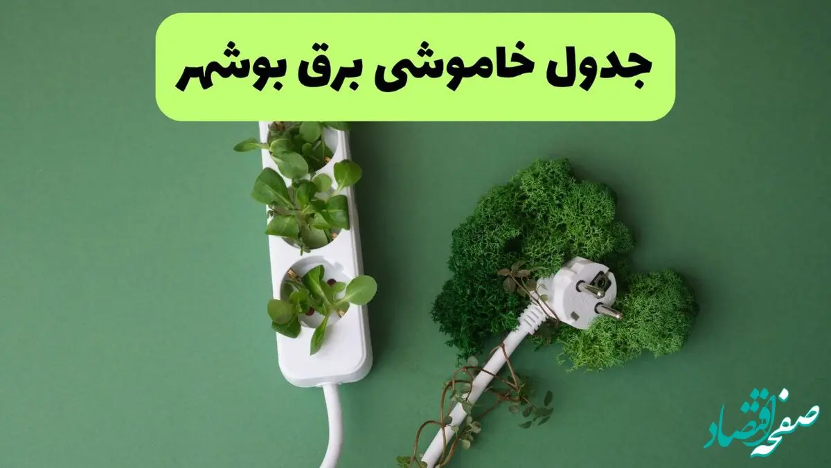 جدول قطعی برق بوشهر امروز یکشنبه ۱۹ مرداد ماه ۱۴۰۴ + برنامه قطعی برق بوشهر یکشنبه منتشر شد
