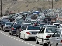 ترافیک سنگین در محورهای خروجی تهران