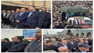 حضور مدیرعامل، هیئت‌ مدیره و کارکنان شرکت فولاد اکسین در مراسم تشییع مرحوم آیت الله شفیعی