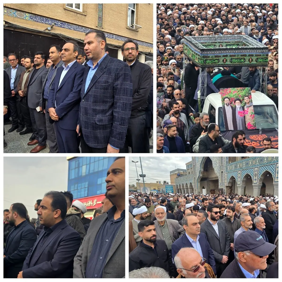 حضور مدیرعامل، هیئت‌ مدیره و کارکنان شرکت فولاد اکسین در مراسم تشییع مرحوم آیت الله شفیعی