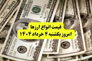 جدیدترین قیمت دلار امروز یکشنبه ۴ خرداد ۱۴۰۴ | قیمت یورو | قیمت درهم امارات | قیمت پوند + جدول به تومان