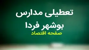 مدارس بوشهر فردا سه شنبه ۸ آبان ماه ۱۴۰۳ تعطیل است؟ | تعطیلی مدارس بوشهر سه شنبه ۸ آبان ۱۴۰۳