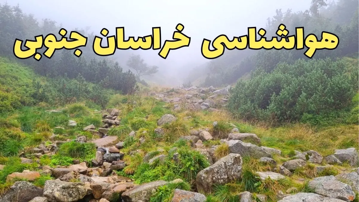 پیش بینی وضعیت آب و هوا خراسان جنوبی فردا شنبه ۱۸ اسفند ماه ۱۴۰۳ | پیش بینی هواشناسی خراسان جنوبی فردا | هواشناسی بیرجند