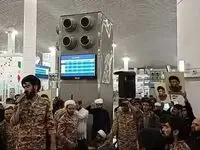 ویدئو؛ تجمع در فرودگاه امام برای اعزام به لبنان