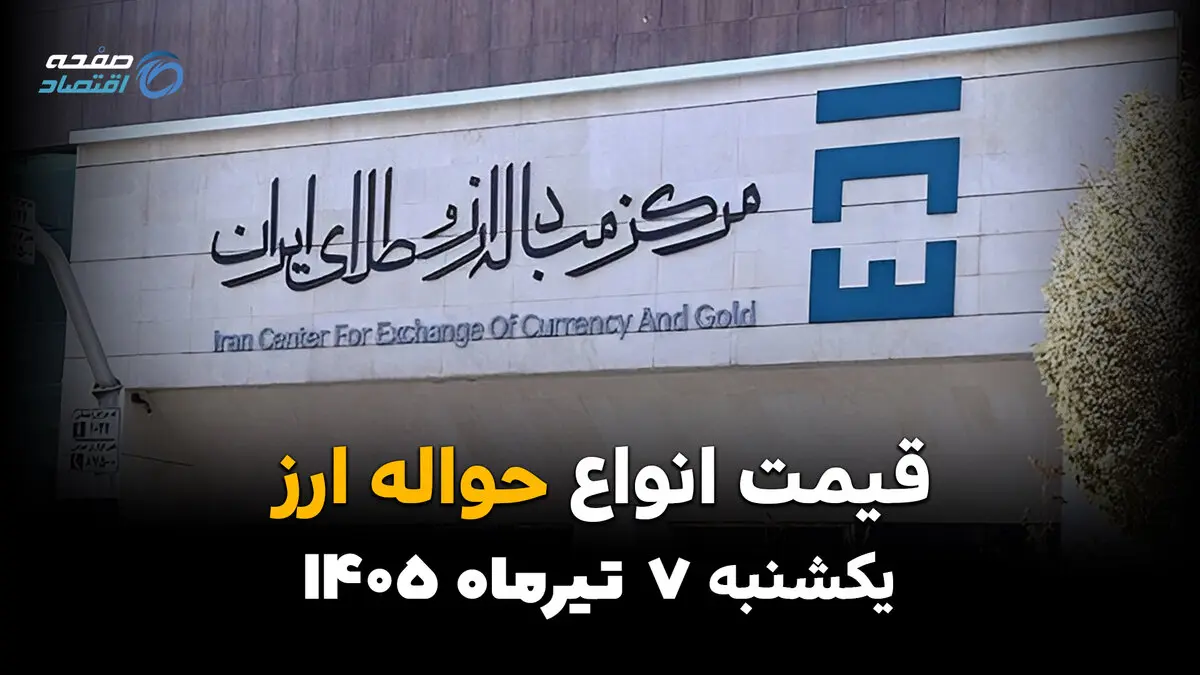 حواله‌های ارزی با نرخ تازه معامله شدند | قیمت ارز حواله‌ای امروز 7 تیر 1405