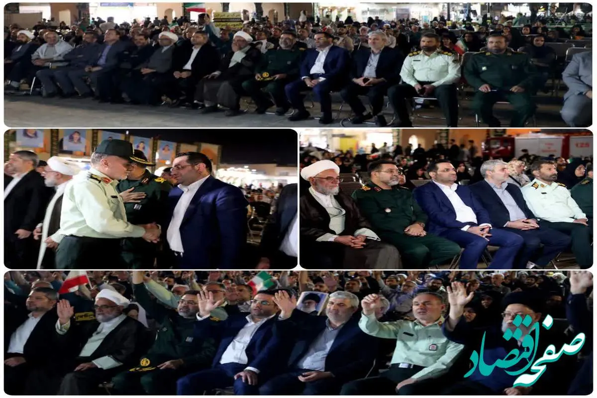 آیین باشکوه اربعین شهدای اقتدار در یزد برگزار شد