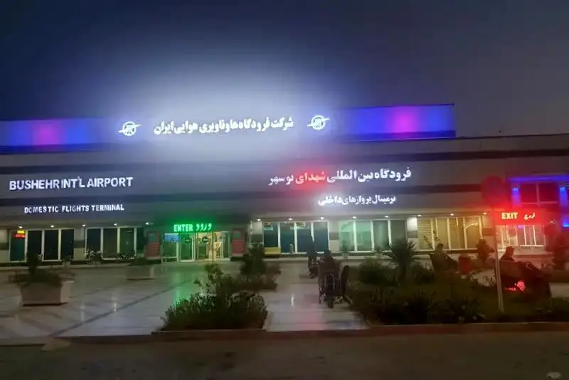 اعلام محل جدید خدمات‌رسانی به مسافران فرودگاه بوشهر به دلیل آسیب به سالن پرواز داخلی