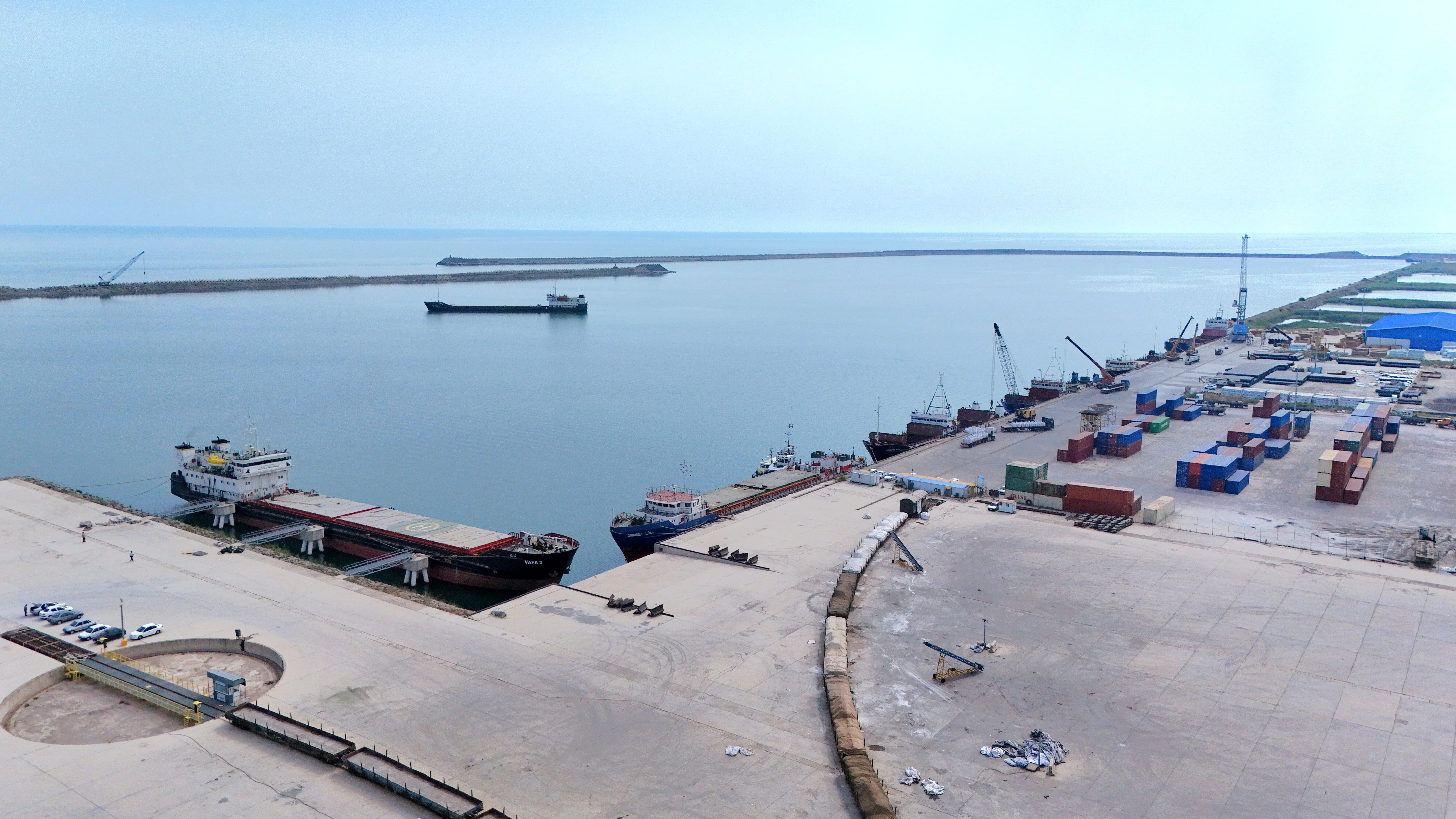 سیمان ایران از مسیر بندر کاسپین راهی بازار روسیه شد