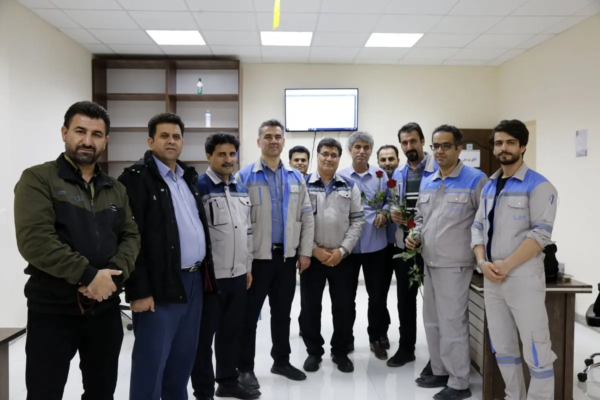 بازدید مدیر ارشد مجتمع و مدیران واحدها از مجتمع و تبریک عید نیمه شعبان و روز مهندس در شرکت پتروشیمی لردگان