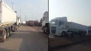 بازگشت کامیون ها به چرخه حمل و نقل کشور در سیرجان