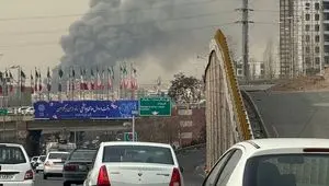 خبر فوری/ آتش سوزی بازارچه محلی جنت‌آباد تهران + فیلم