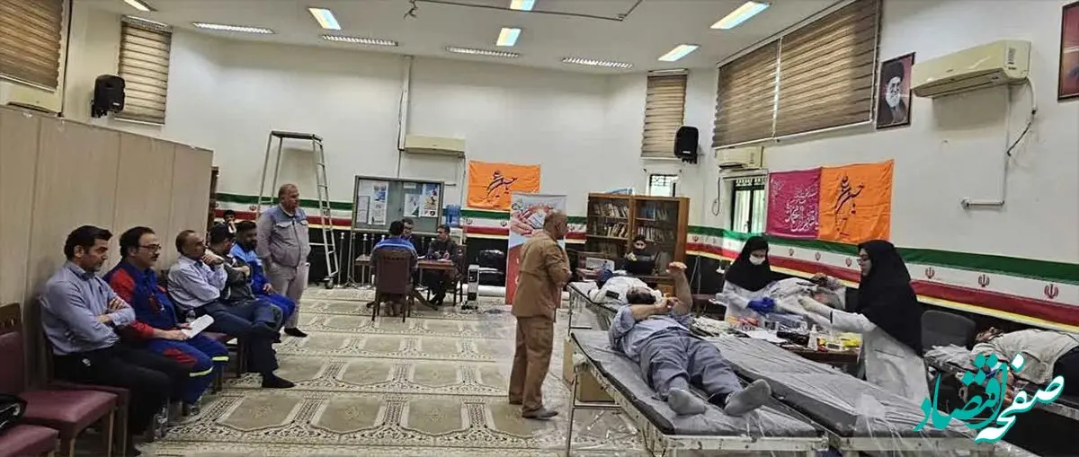 مشارکت کارکنان پتروشیمی بوعلی سینا در طرح اهدا خون