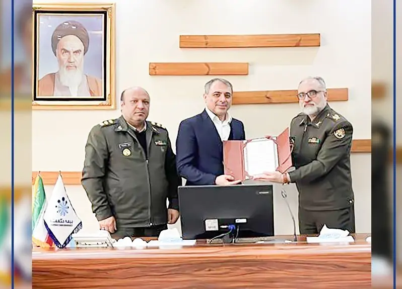 دیدار معاون حقوقی و امور مجلس ارتش با مدیرعامل شرکت بیمه حکمت صبا