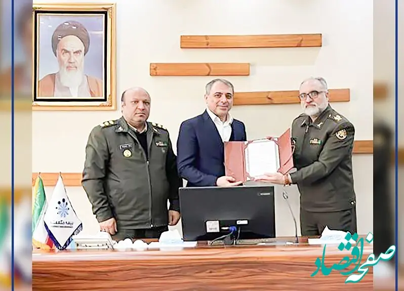 دیدار معاون حقوقی و امور مجلس ارتش با مدیرعامل شرکت بیمه حکمت صبا