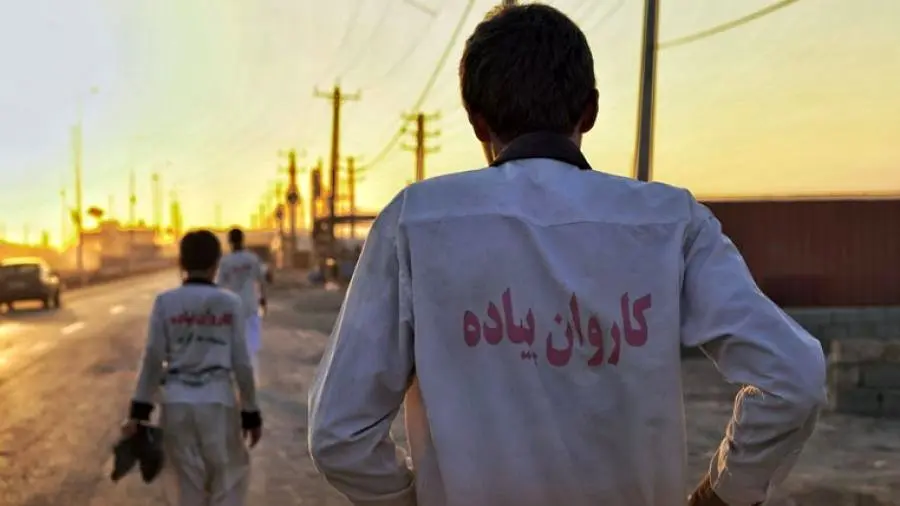  آماده سازی موکب فولاد اکسین خوزستان در پایانه مرزی شلمچه