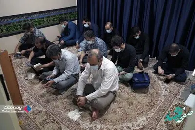 برافراشته شدن پرچم عزای امام حسین(ع) در ساختمانهای بیمه ملت