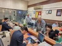 فروش ارز اربعین به زائرین حسینی در مرز شلمچه توسط بانک صادرات ایران