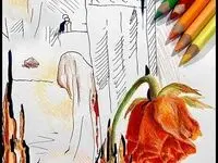 نقاشی شهادت حضرت فاطمه (س) برای مدرسه همراه با شعر و دکلمه